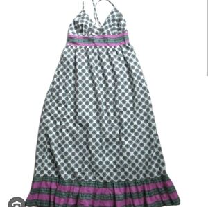 J. Crew Deep V Midi Dress